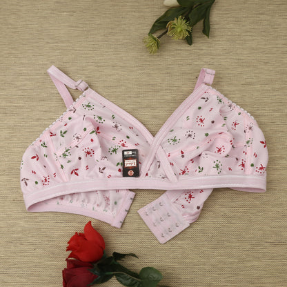 Pack of 4 Bra soft  Fabric Printed jersey bra