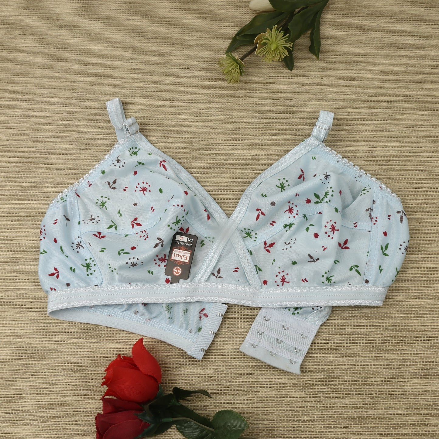 Pack of 4 Bra soft  Fabric Printed jersey bra